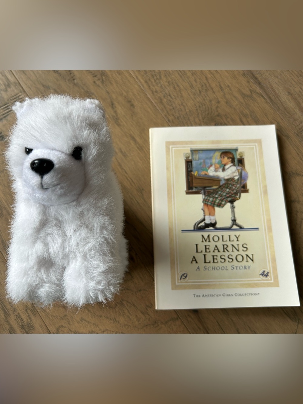 American Girl Book and Dog Bundle Crescent Dog/ Molly Learns A Lesson Book